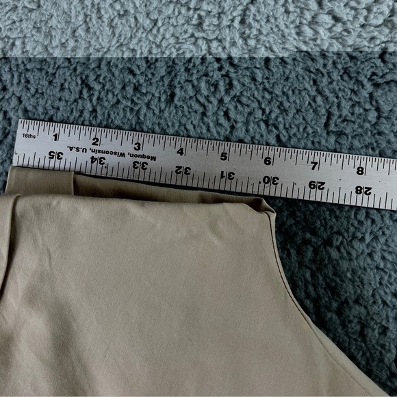 Lafayette 148 Khaki Shorts *FLAWS* Size 14 - Picture 7 of 10